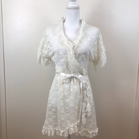 NWOT Retro In Bloom Jonquil Lace Wrap size small - Picture 3 of 9